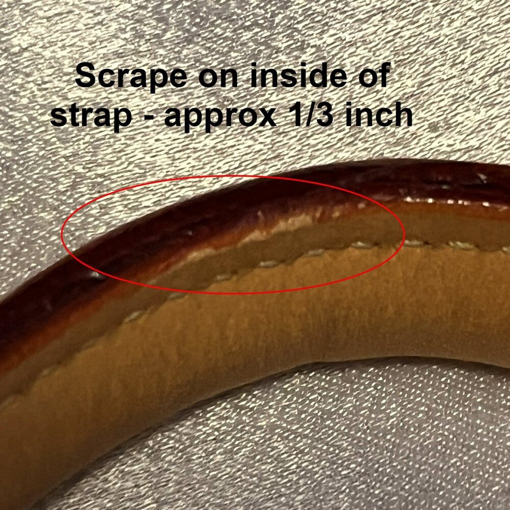 Dooney & Bourke Signature Buckle Satchel – Grey/White with Natural Trim - Picture 14 of 16